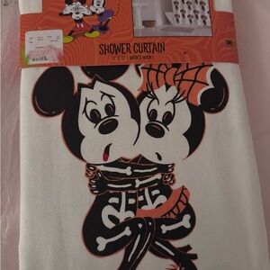 Mickey and Minnie Halloween Shower Curtain